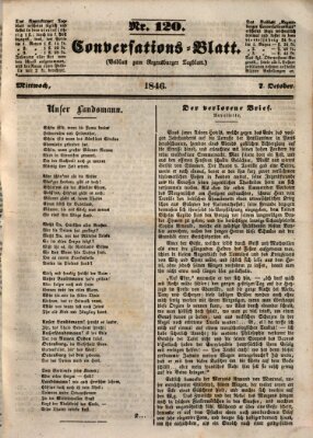 Regensburger Conversations-Blatt (Regensburger Tagblatt) Mittwoch 7. Oktober 1846