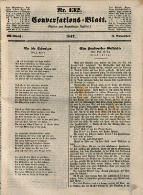 Regensburger Conversations-Blatt (Regensburger Tagblatt) Mittwoch 3. November 1847