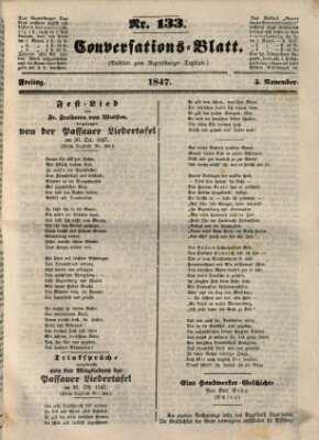 Regensburger Conversations-Blatt (Regensburger Tagblatt) Freitag 5. November 1847