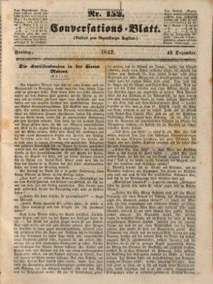 Regensburger Conversations-Blatt (Regensburger Tagblatt) Freitag 17. Dezember 1847