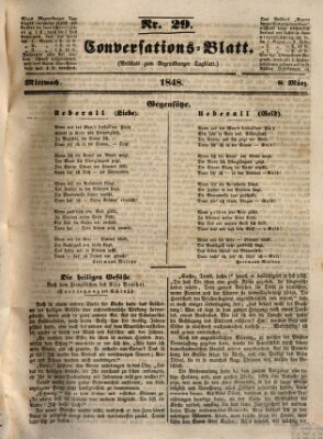Regensburger Conversations-Blatt (Regensburger Tagblatt) Mittwoch 8. März 1848