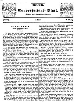 Regensburger Conversations-Blatt (Regensburger Tagblatt) Freitag 2. März 1855