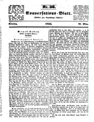 Regensburger Conversations-Blatt (Regensburger Tagblatt) Sonntag 25. März 1855
