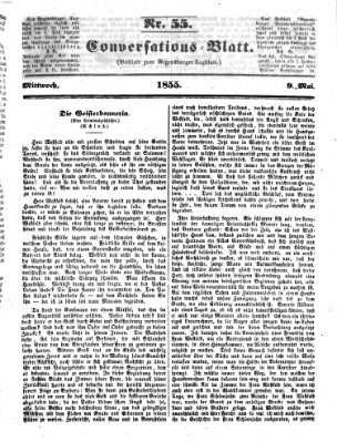 Regensburger Conversations-Blatt (Regensburger Tagblatt) Mittwoch 9. Mai 1855