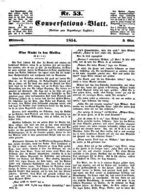 Regensburger Conversations-Blatt (Regensburger Tagblatt) Mittwoch 3. Mai 1854