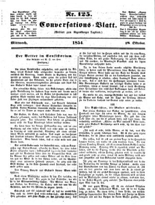Regensburger Conversations-Blatt (Regensburger Tagblatt) Mittwoch 18. Oktober 1854
