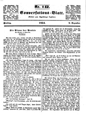 Regensburger Conversations-Blatt (Regensburger Tagblatt) Freitag 8. Dezember 1854