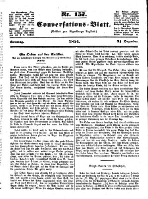 Regensburger Conversations-Blatt (Regensburger Tagblatt) Sonntag 31. Dezember 1854