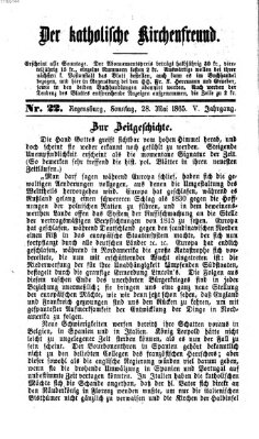 Der katholische Kirchenfreund (Der katholische Volksfreund) Sonntag 28. Mai 1865