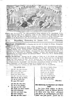 Der katholische Volksfreund Donnerstag 26. Januar 1871