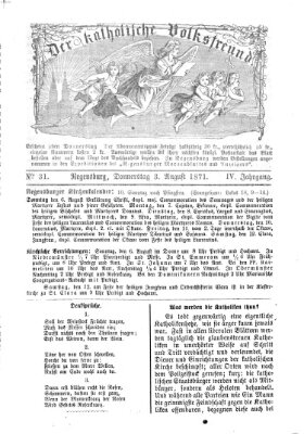 Der katholische Volksfreund Donnerstag 3. August 1871