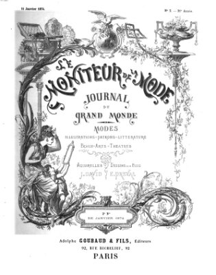 Le Moniteur de la mode Sonntag 11. Januar 1874