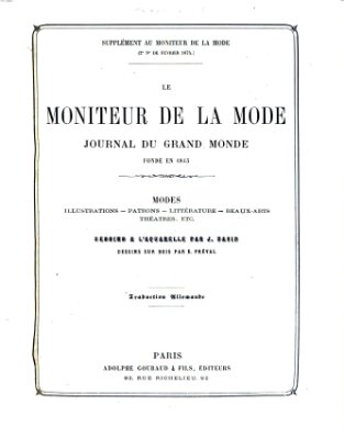 Le Moniteur de la mode Samstag 14. Februar 1874