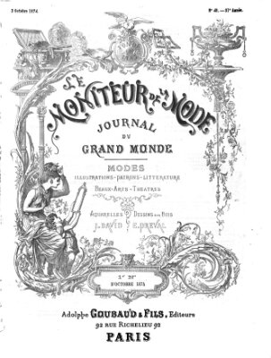 Le Moniteur de la mode Samstag 3. Oktober 1874