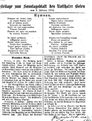 Rottaler Bote Sonntag 8. Februar 1874