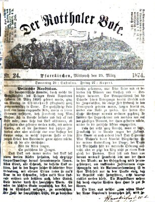 Rottaler Bote Mittwoch 25. März 1874