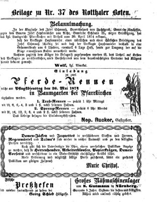 Rottaler Bote Mittwoch 13. Mai 1874