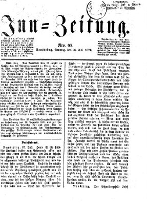 Inn-Zeitung Sonntag 26. Juli 1874