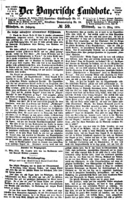 Der Bayerische Landbote Mittwoch 11. März 1874