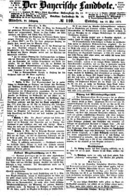 Der Bayerische Landbote Sonntag 10. Mai 1874