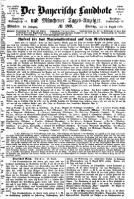 Der Bayerische Landbote Freitag 14. August 1874