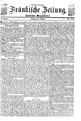 Fränkische Zeitung (Ansbacher Morgenblatt) Sonntag 11. Oktober 1874