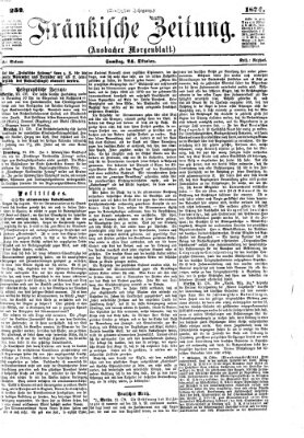Fränkische Zeitung (Ansbacher Morgenblatt) Samstag 24. Oktober 1874