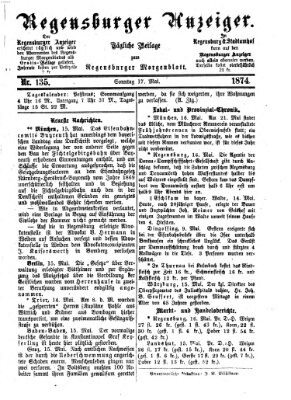 Regensburger Anzeiger Sonntag 17. Mai 1874