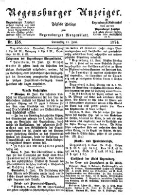 Regensburger Anzeiger Donnerstag 11. Juni 1874
