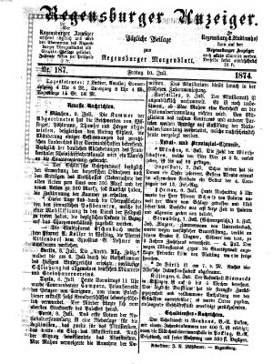 Regensburger Anzeiger Freitag 10. Juli 1874