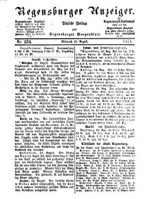 Regensburger Anzeiger Mittwoch 26. August 1874