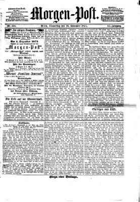 Morgenpost Donnerstag 26. November 1874