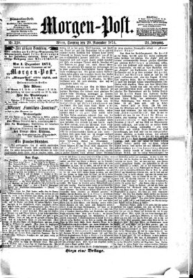 Morgenpost Sonntag 29. November 1874