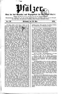 Pfälzer Mittwoch 13. Mai 1874