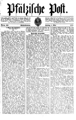 Pfälzische Post Freitag 1. Mai 1874