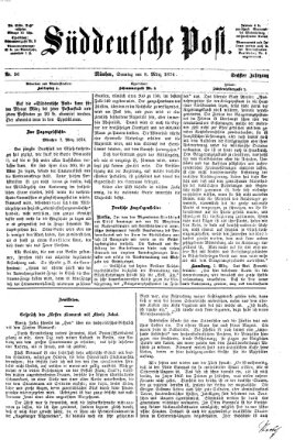 Süddeutsche Post Sonntag 8. März 1874
