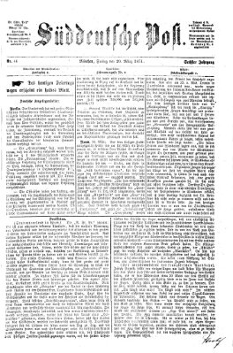 Süddeutsche Post Freitag 20. März 1874