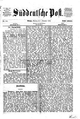 Süddeutsche Post Sonntag 1. November 1874
