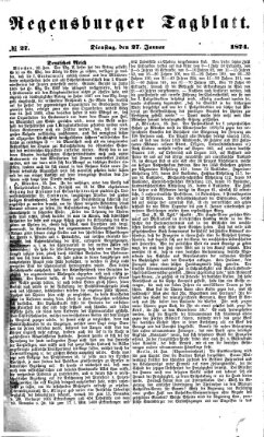 Regensburger Tagblatt Dienstag 27. Januar 1874