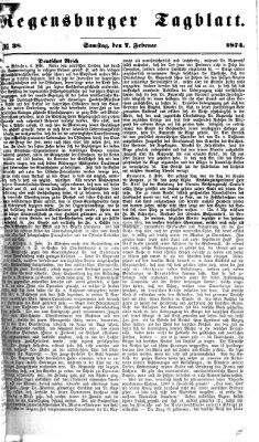 Regensburger Tagblatt Samstag 7. Februar 1874