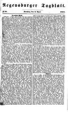 Regensburger Tagblatt Samstag 4. April 1874