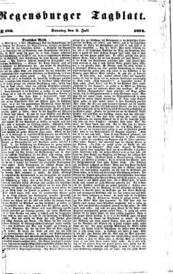 Regensburger Tagblatt Sonntag 5. Juli 1874