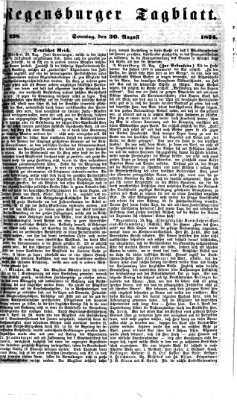 Regensburger Tagblatt Sonntag 30. August 1874