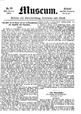 Museum (Süddeutscher Telegraph) Sonntag 26. Juli 1874