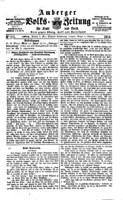Amberger Volks-Zeitung für Stadt und Land Freitag 8. Mai 1874