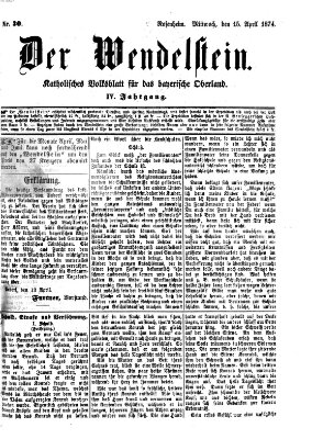 Wendelstein Mittwoch 15. April 1874
