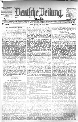 Deutsche Zeitung Freitag 16. Oktober 1874