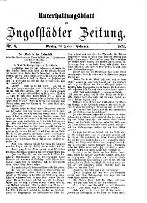 Ingolstädter Zeitung (Neue Ingolstädter Zeitung) Montag 26. Januar 1874