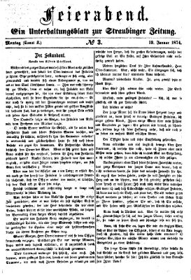 Feierabend (Straubinger Zeitung) Montag 19. Januar 1874