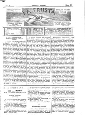 La frusta Mittwoch 4. Februar 1874
